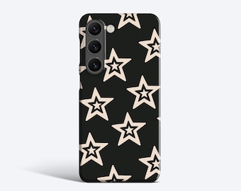 BLACK STARS Case - For Galaxy S23 Ultra Case, Galaxy S22 Plus Case, Galaxy S21 FE Case, More Models, Y2K, Funky