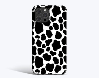 COW PRINT | For iPhone 15 Case, iPhone 12 Case, iPhone 11 Case, iPhone xr Case, More Models Available, Cow Print Case, Black and White