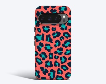 Leopard Print Phone Case - For Pixel 10, 9a, 8 Pro, 7, 6 Magnetic Option