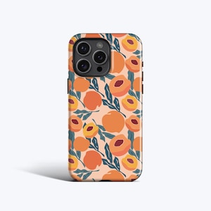PEACHES Phone Case | For iPhone 16 Pro Max Case, iPhone 15 Case, iPhone 14 Plus Case, iPhone 13 Case, More Models, Fruit Pattern Case