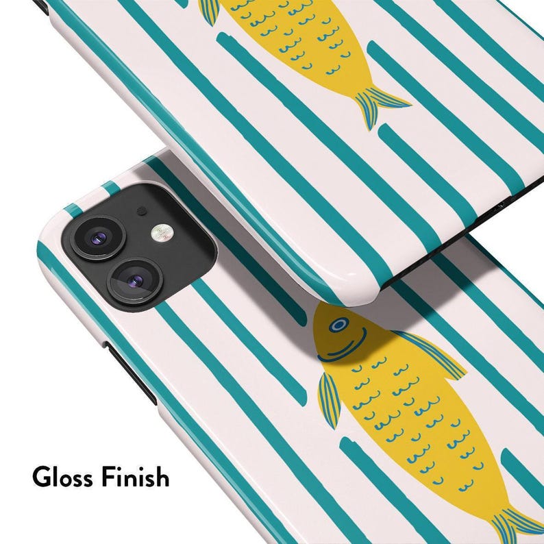 Yellow Fish iPhone Case - for iPhone 17, 16, 15, 14, 13, 12 Magsafe ...