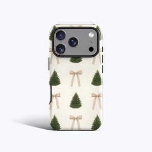 Weihnachtsbäume und Bögen Handyhülle, für alle iPhone-Modelle und MagSafe-Option