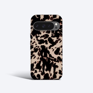 Beige Tortoise Phone Case - For Pixel 10 Pro xl, 9a, 8, 7, 6a Magnetic Option