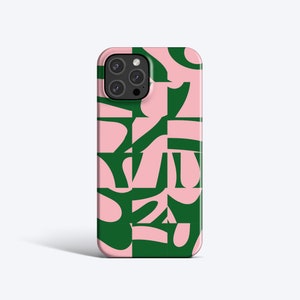 MATISSE SQUARES GREEN Case | For iPhone 15 Pro Case, iPhone 13 Case, iPhone 12 Case, iPhone 11 Case, More Models, Abstract, Minimal, Pink