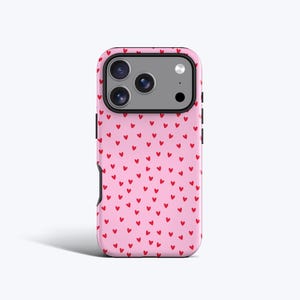 Red Hearts Phone Case - For iPhone 17, 16, 15, 14, 13, 12 MagSafe Option image 1