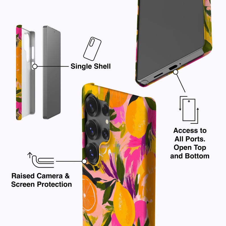 Oranges and Lemons Phone Case - For Galaxy S26, S25, S24, S23, S22, S21, S20 Series, Magnetic image 6