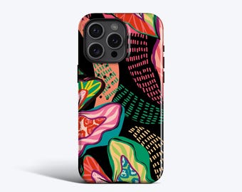 FLORAL ZEST Case For iPhone 16 Pro Max Case, iPhone 15 Pro Case, iPhone 14 Case, iPhone 12 Case, iPhone 11 Case, MagSafe, Floral, Funky