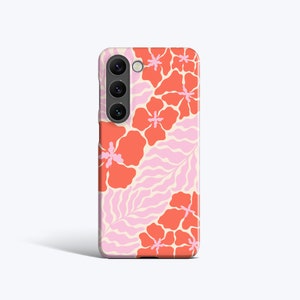 BLUSHING BLOSSOMS Case | For Samsung Galaxy S24 Ultra Case, Galaxy S23 Plus Case, Galaxy S22 Case, More Models, Summer Flowers, Pink, Coral