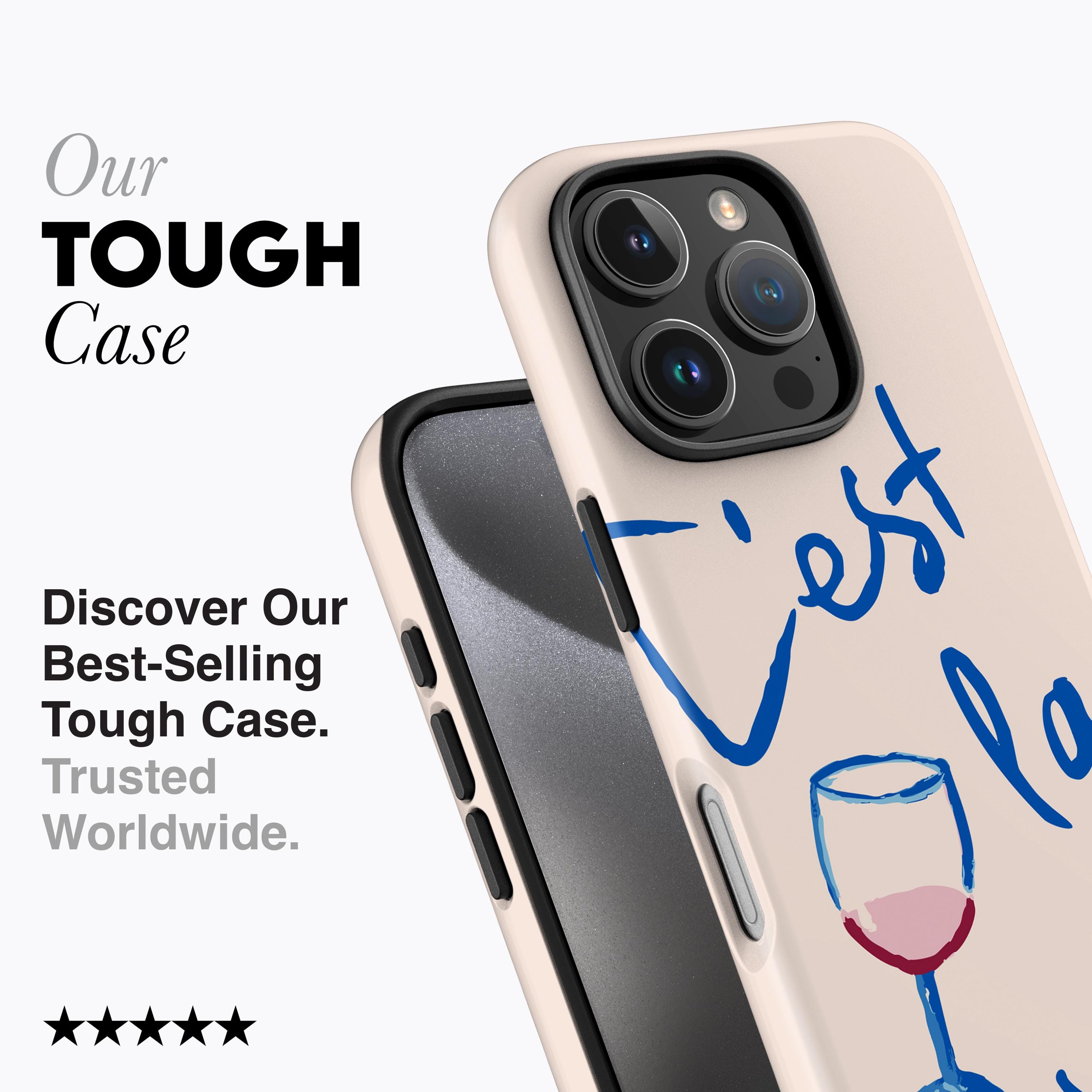 iPhone・スマホケース Society6 C'est la Vie by Christine Hall C'EST LA VIE Phone Case | French Phrase, Red Wine, 'that's
