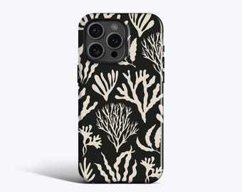 Midnight Coral Reef Phone Case - Under the Sea | For iPhone 17 Air, 15 Plus, 14 Pro, 13, 12, 11, More Models - MagSafe Option