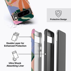 TROPICAL FLOWERS Case | For Pixel 9 Case, Pixel 7a Case, Pixel 6 Pro Case, Pixel 5 Case, Pixel 4A Case More Models, Tropical Leaves image 3