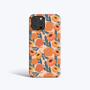 PEACHES Phone Case | For iPhone 15 Pro Max Case, iPhone 12 Case, iPhone 11 Case, iPhone XR Case, More Models Available, Fruit Pattern Case