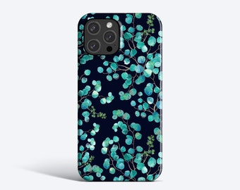 DARK EUCALYPTUS Case | For iPhone 15 Plus Case, iPhone 13 Pro Case, iPhone 12 Case, iPhone 11 Case, More Models, Foliage, Stylish, Leaves