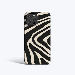 ZEBRA PRINT Handyhülle | Für iPhone 16e, 16 Pro Max, 15 Plus, 14 Pro, 13, 12 Mini, 11, Zebra Stripes, Abstrakt