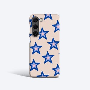 BLUE STARS Case | For Samsung Galaxy S23 Ultra Case, Galaxy S22 Plus Case, Galaxy S21 FE Case, More Models, Y2K, Pink