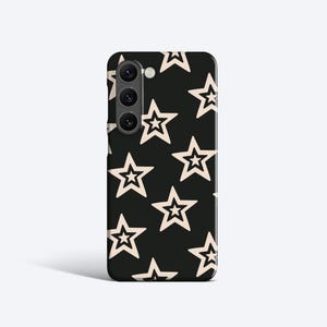 BLACK STARS Case | For Samsung Galaxy S23 Ultra Case, Galaxy S22 Plus Case, Galaxy S21 FE Case, More Models, Y2K, Funky