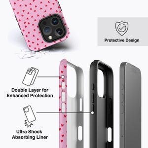 Red Hearts Phone Case - For iPhone 17, 16, 15, 14, 13, 12 MagSafe Option image 4
