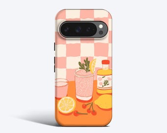 Pink Gin Phone Case - For Pixel 10, 9, 8, 7, 6, Magnetic Option