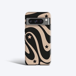 WAVY STARS Phone Case | For Pixel 9 Case, Pixel 8a Case, Pixel 7 Pro Case, Pixel 6 Case More Models, Y2K, Stars Case, Wavy, Trending