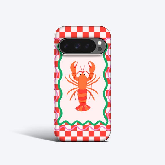 Lobster Pixel Phone Case - For Pixel 10, 9 Pro xl, 9a, 8 Pro, 8a, 7 Pro, 7a, 6 Pro, 6a