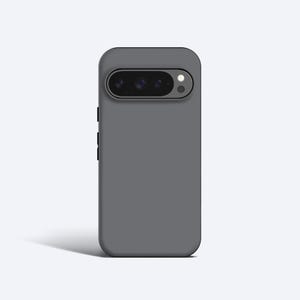 BLOCK COLOUR Smoke Phone Case | Grey Minimalist Style, For Pixel 9 Pro XL, 9, 8a, 8 Pro, 7 Pro, 7a, 6 Pro, 6a, More Models