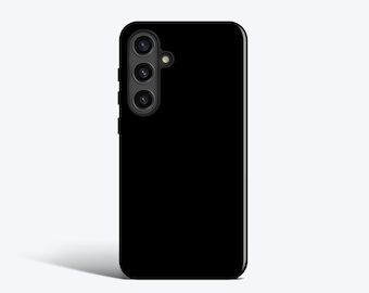 Svart färg Noir mobilskal - För Galaxy S26, S25, S24, S23, S22, S21, S20, Magnetiskt alternativ