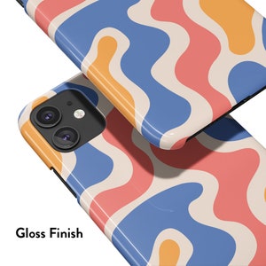 FUNKY SHAPES Case For iPhone 15 Pro Case, iPhone 13 Pro Case, iPhone 12 Case, iPhone 11 Case, More Models, Wavy Shapes image 3