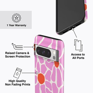 Funda Margaritas Rosadas - Para Pixel 10, 9, 8, 7 Pro, 6a y más imagen 4