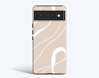 ART BOHO Hülle | Für Pixel 8 Case, Pixel 7 Case, Pixel 6 Pro Case, Pixel 5 Case, Pixel 4A Case Weitere Modelle, Minimalistisch, Abstrakte Kunst, Boho