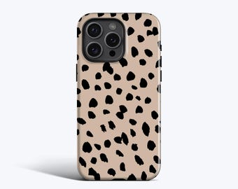 LUMI DOTS Hülle | Für iPhone 15 Pro Hülle, iPhone 12 Hülle, iPhone 14 Hülle, iPhone xr Hülle, Weitere Modelle, Abstraktes Muster, Dalmatiner Druck