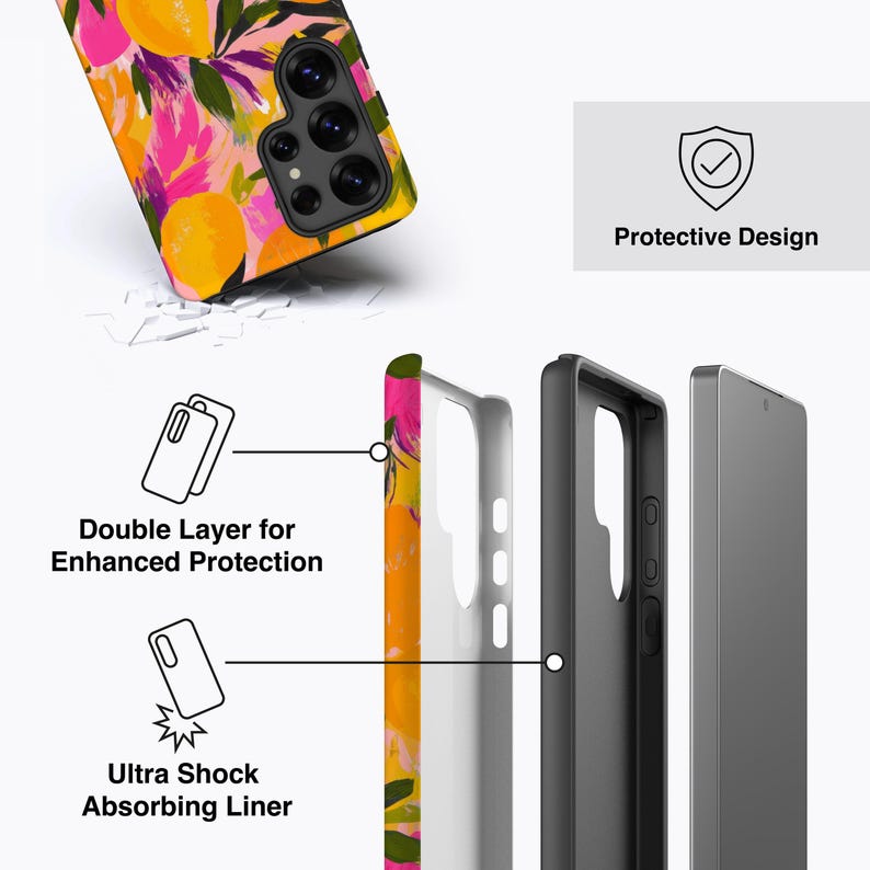 Oranges and Lemons Phone Case - For Galaxy S26, S25, S24, S23, S22, S21, S20 Series, Magnetic image 3