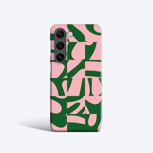 MATISSE BLOCKS GREEN Case | For Samsung Galaxy S23 Plus Case, Galaxy S22 Case, Galaxy S21 fe Case, More Models, Pink, Abstract, Minimal