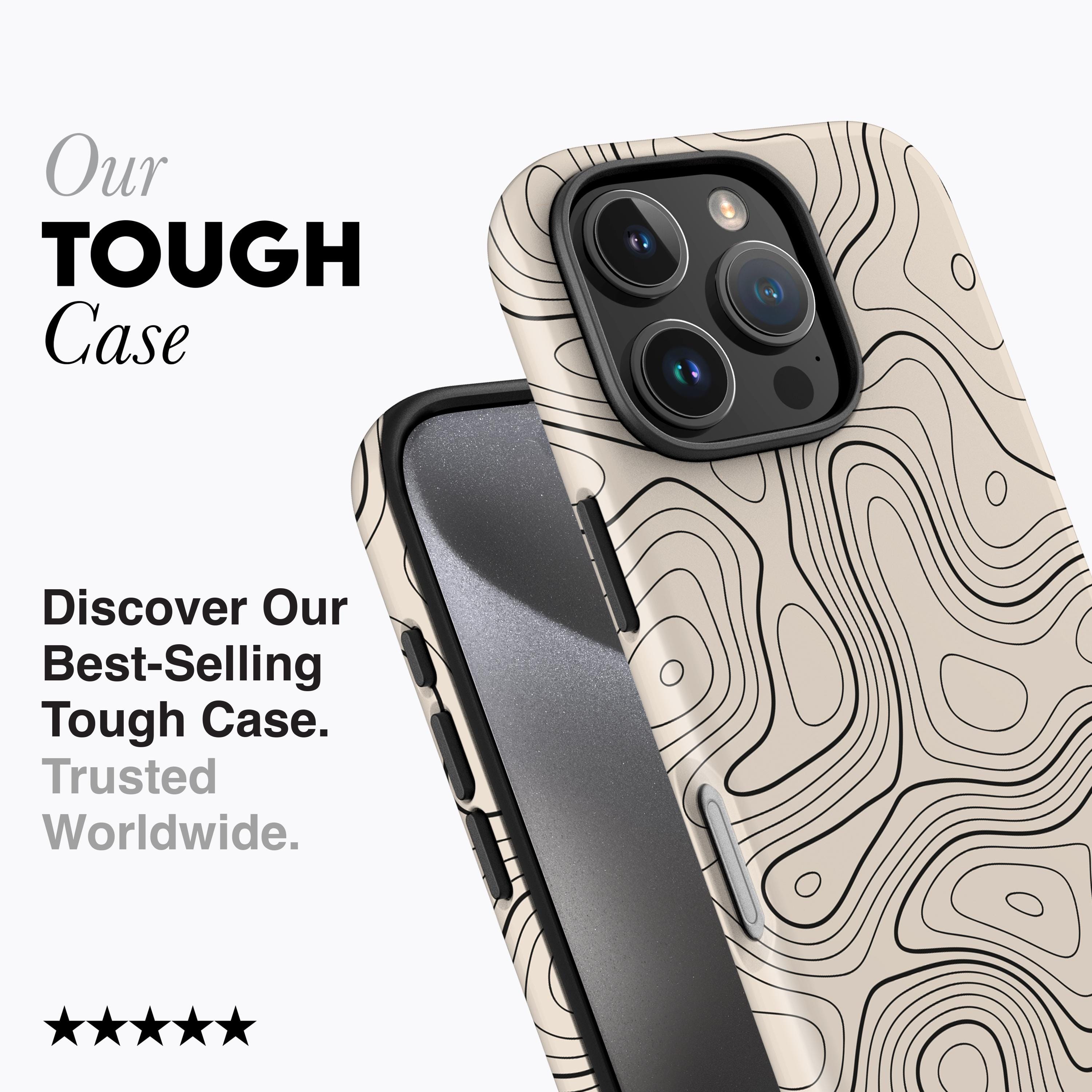 TOPOGRAPHIC Phone Case | for iPhone 16 Pro Max Case, iPhone 15 Pro