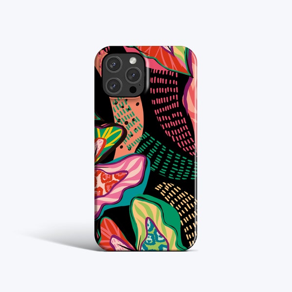 FLORAL ZEST Case | For iPhone 15 Pro Max Case, iPhone 13 Pro Case, iPhone 12 Case, iPhone 11 Case, More Models, Floral Illustration, Funky