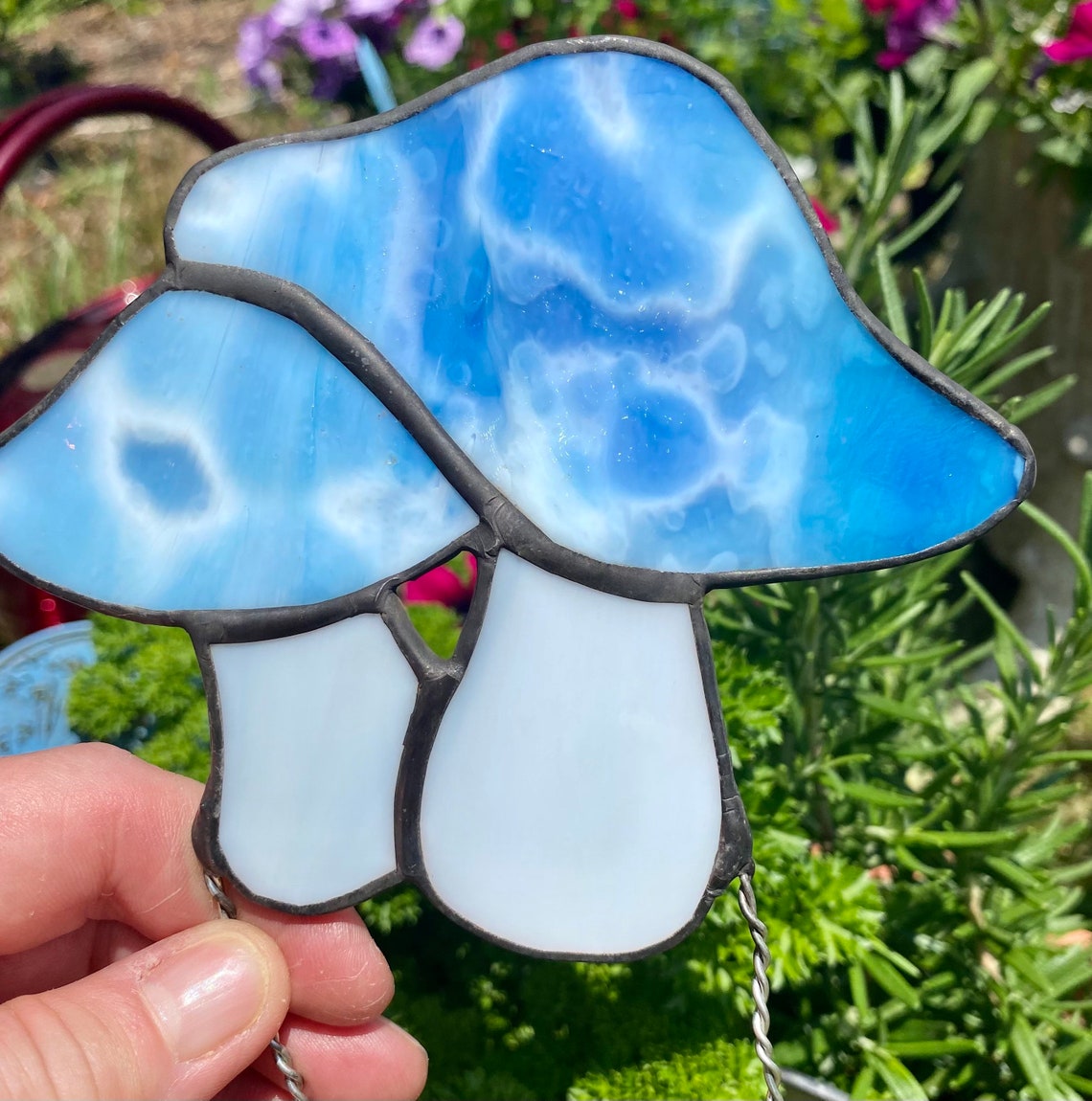 Stained Glass Mushroom Plant Stakes/ Plant Décor/ Mythical Etsy