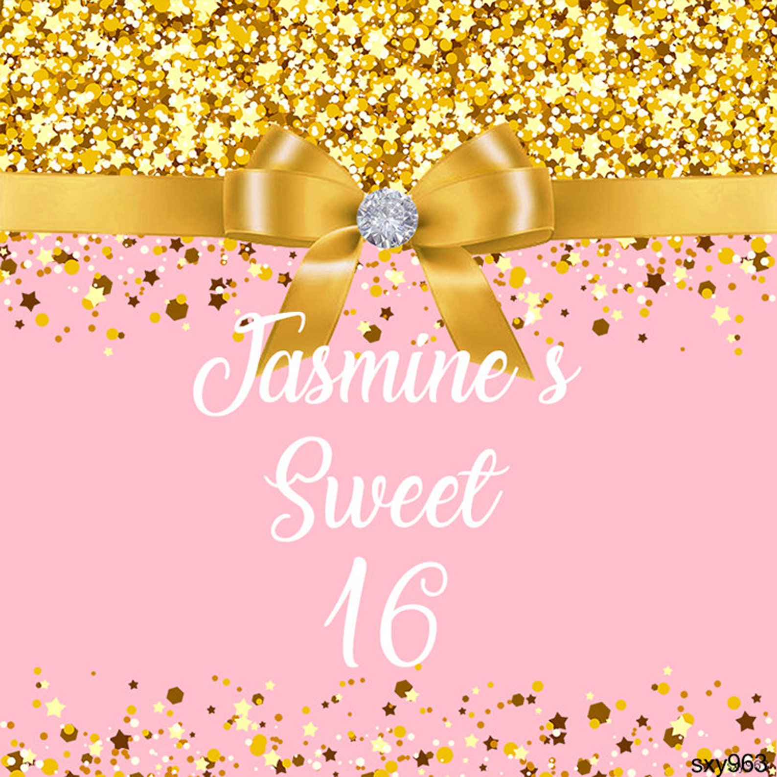 Sweet 16 Backdrop16th Birthday Backdropsweet Sixteen | Etsy