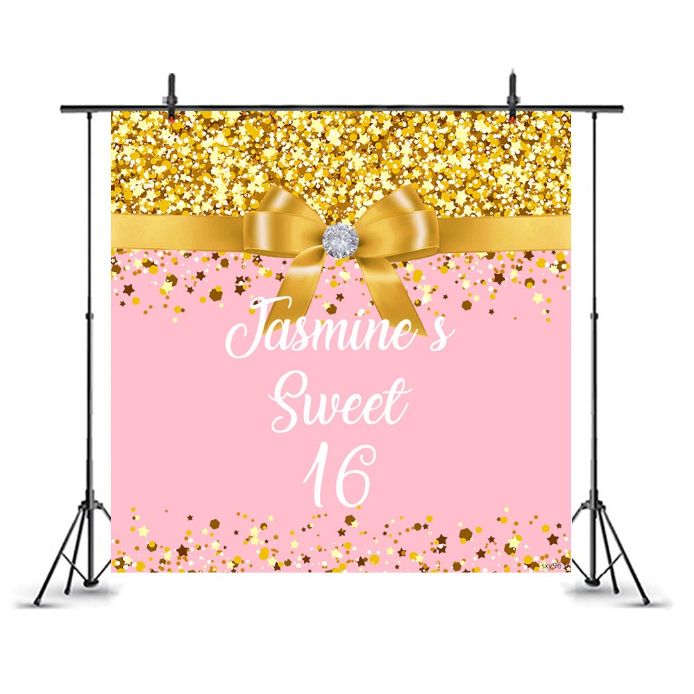 Sweet 16 Backdrop16th Birthday Backdropsweet Sixteen | Etsy