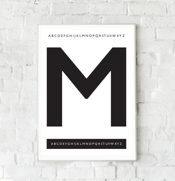 Geboorteposter Alfabet Letter Babykamer Etsy