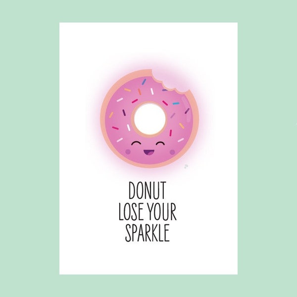 Kaart Donut lose your sparkle