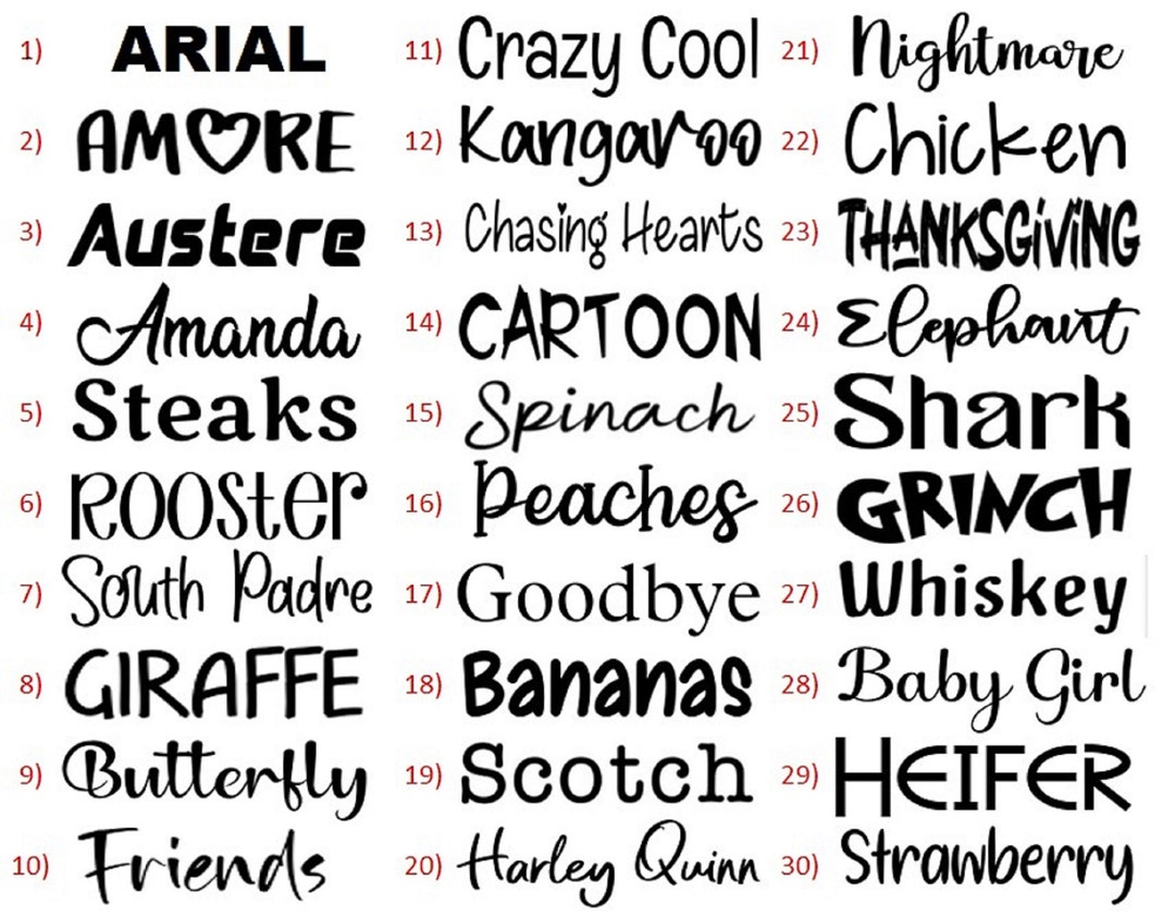 Custom Vinyl Lettering, Custom Decals Etsy
