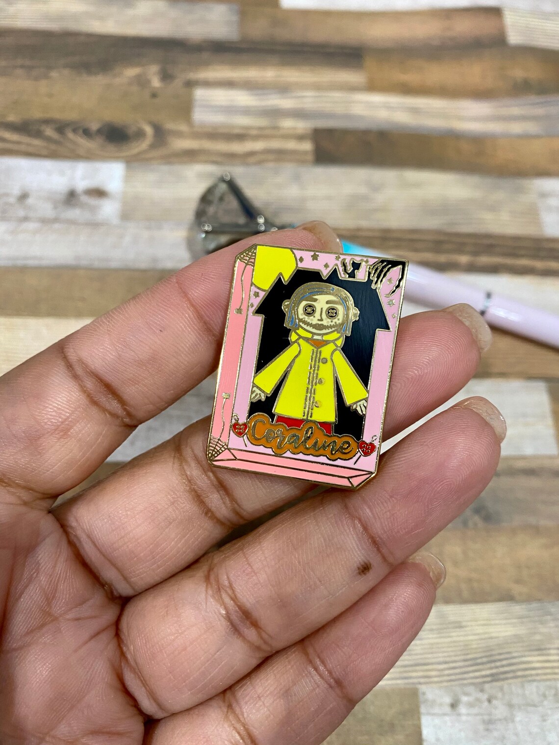 Coraline Doll Enamel Pin | Etsy
