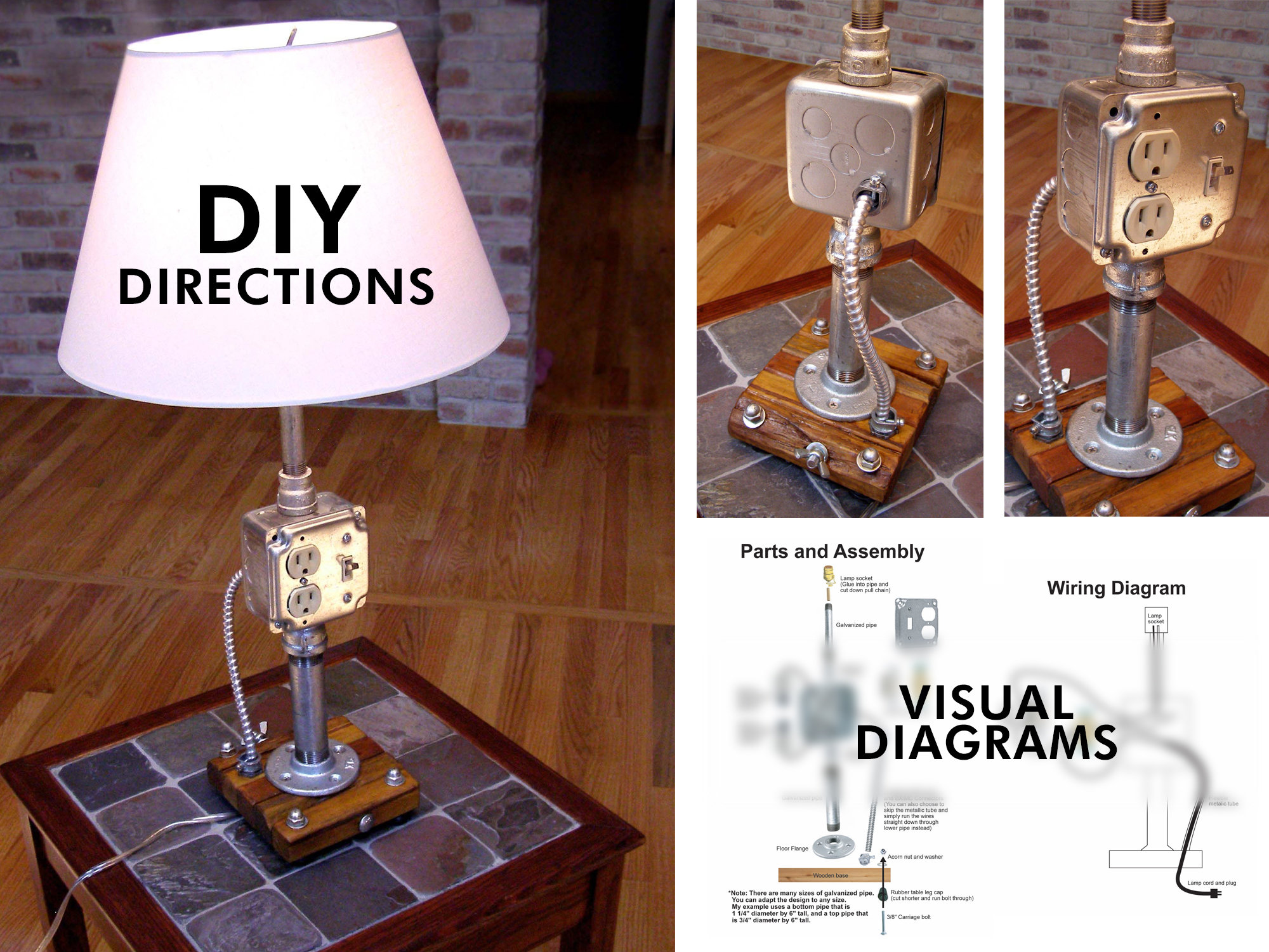 Diy Directions Industrial Pipe Lamp Digital Diy Directions Industrial Pipe Lamp, Diy Industrial Pipe Table Lamp