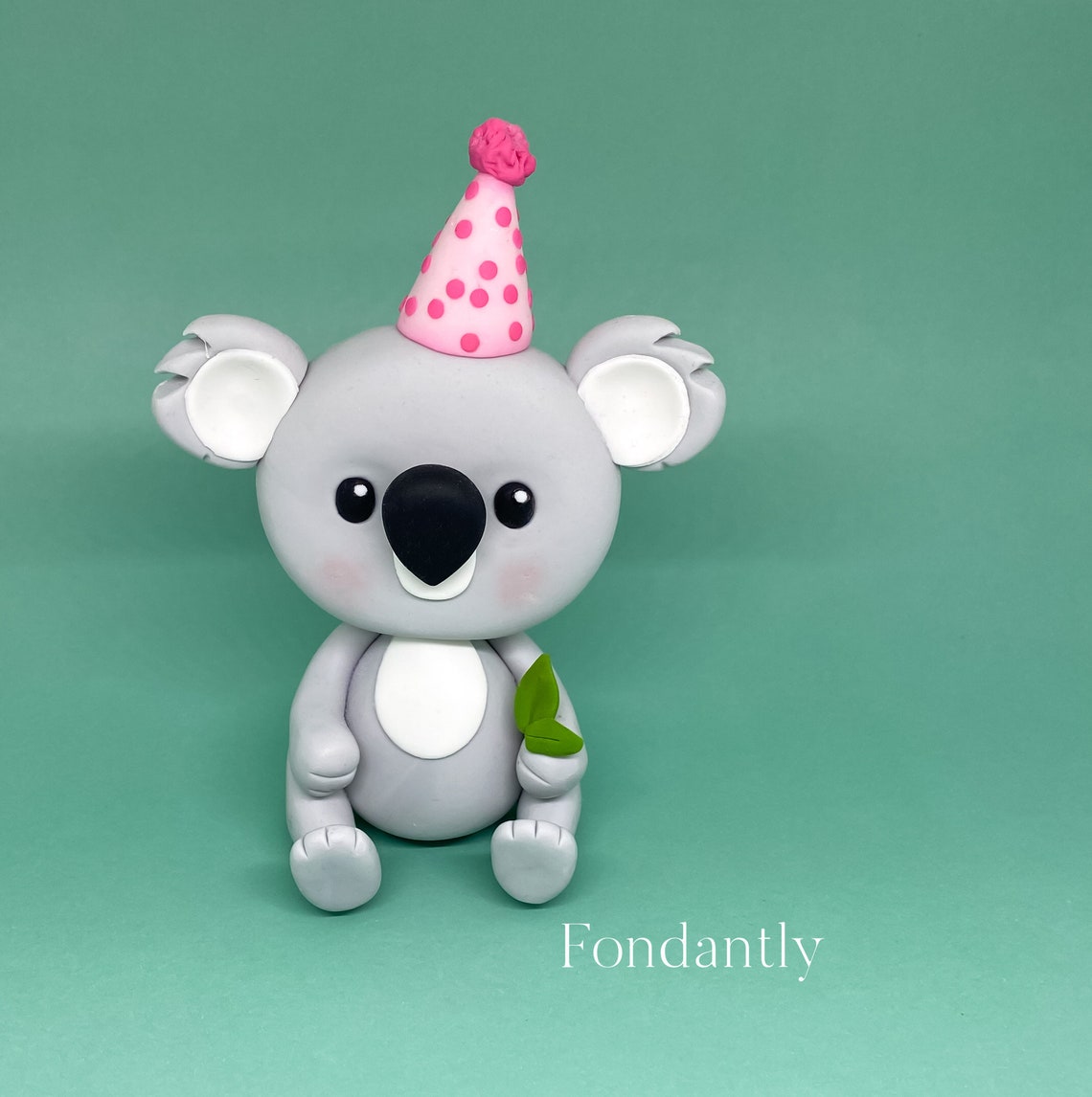 Koala cake topper Fondant Koala bear birthday cake topper Etsy