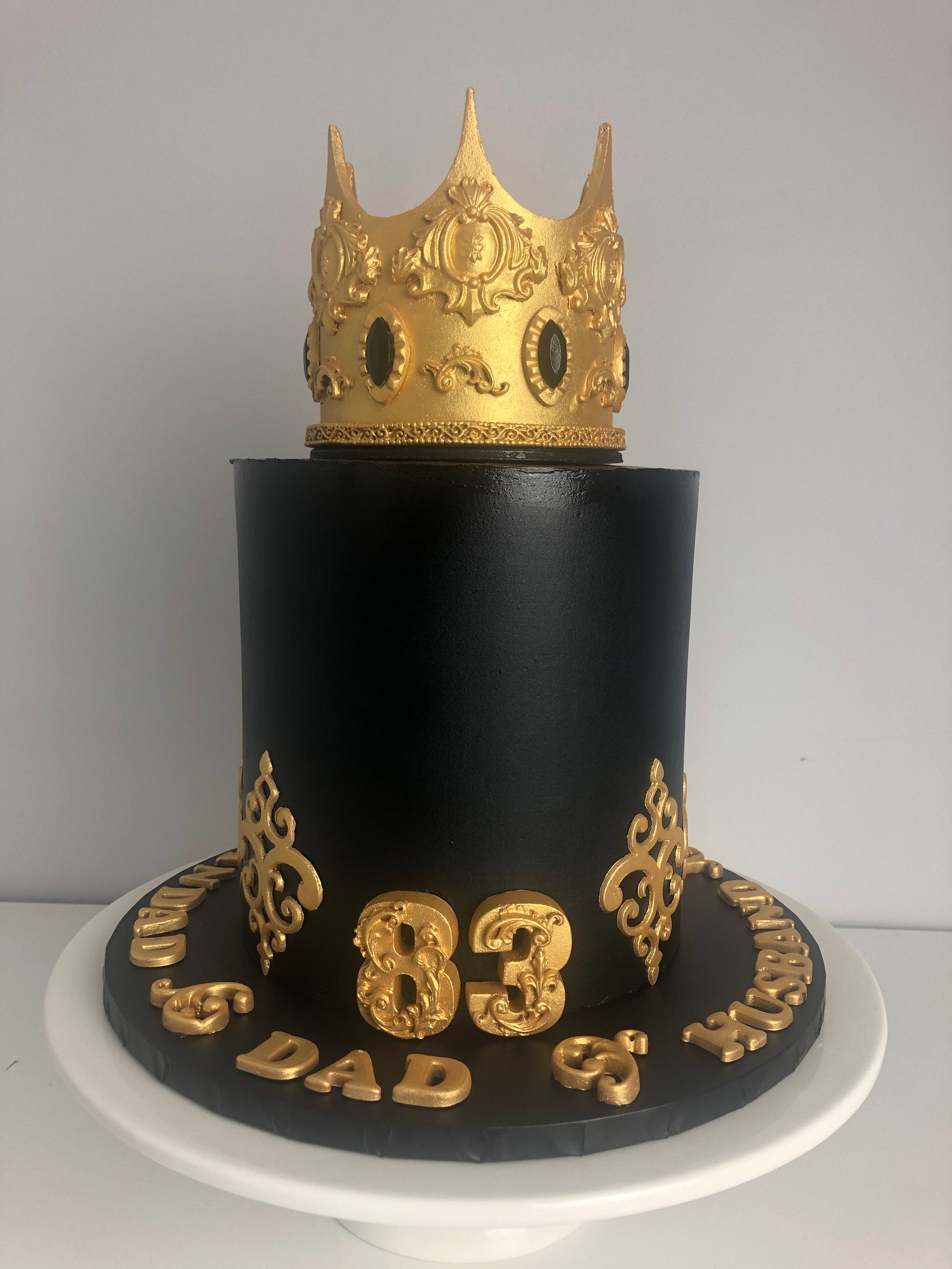 Fondant Crown Cake Topper Prince Crown Kings Crown Queens Etsy