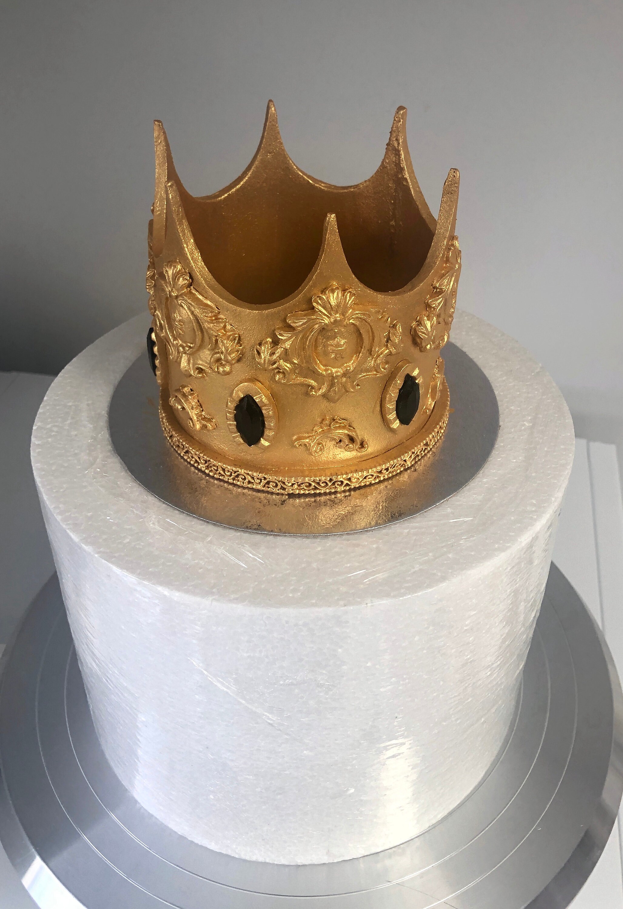 Fondant crown cake topper prince crown kings crown. Birthday Etsy
