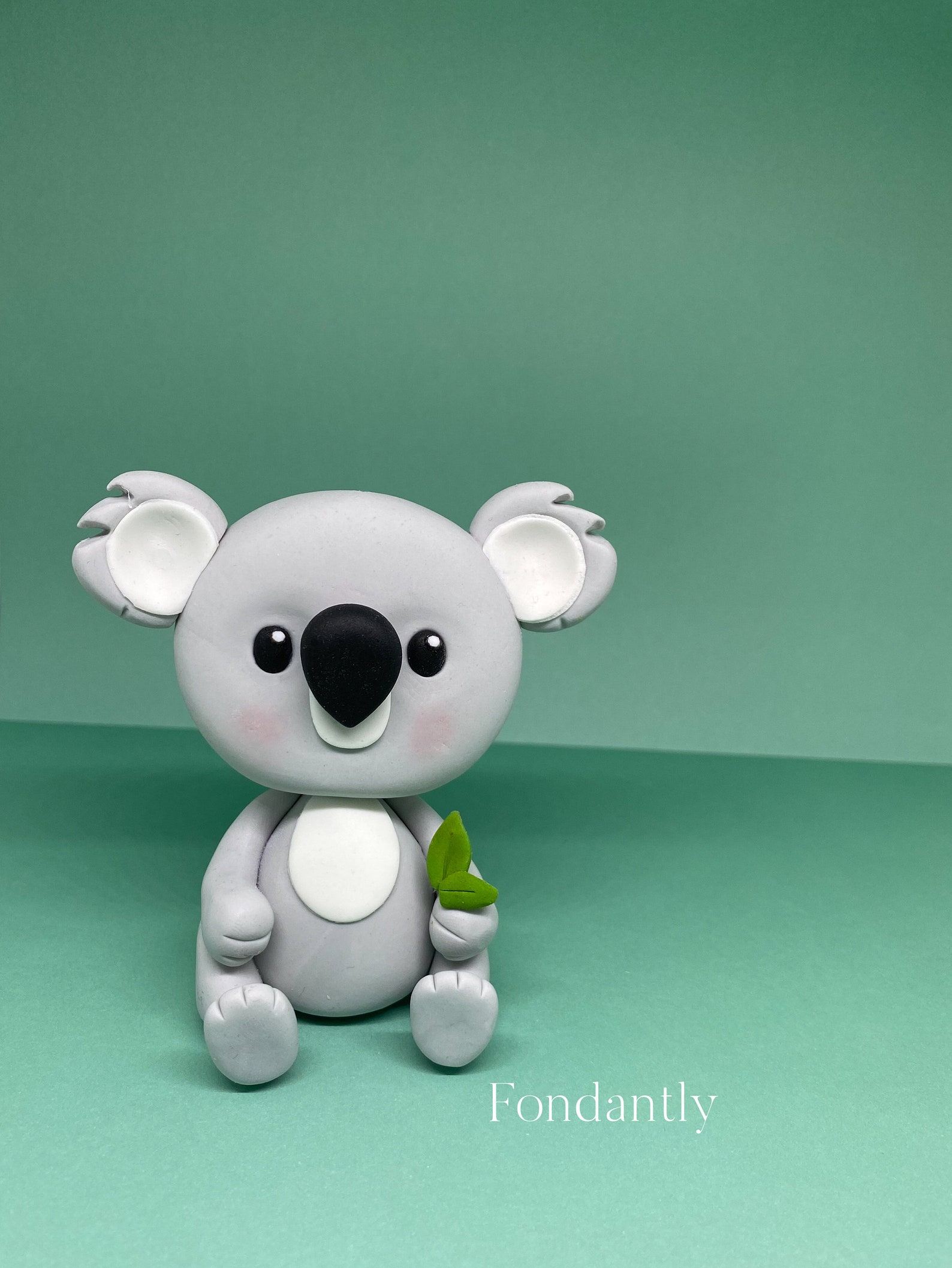 Koala cake topper Fondant Koala bear birthday cake topper Etsy