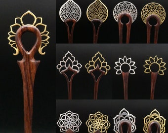 Handmade brass hair stick made of wood - FF-5/6