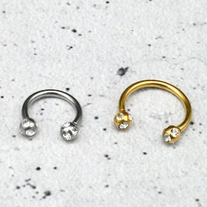 Piercing/Horseshoe Circular Barbell Surgical Steel - 1F/19