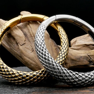 Pair of ear weights gold silver 6 mm - EE-1