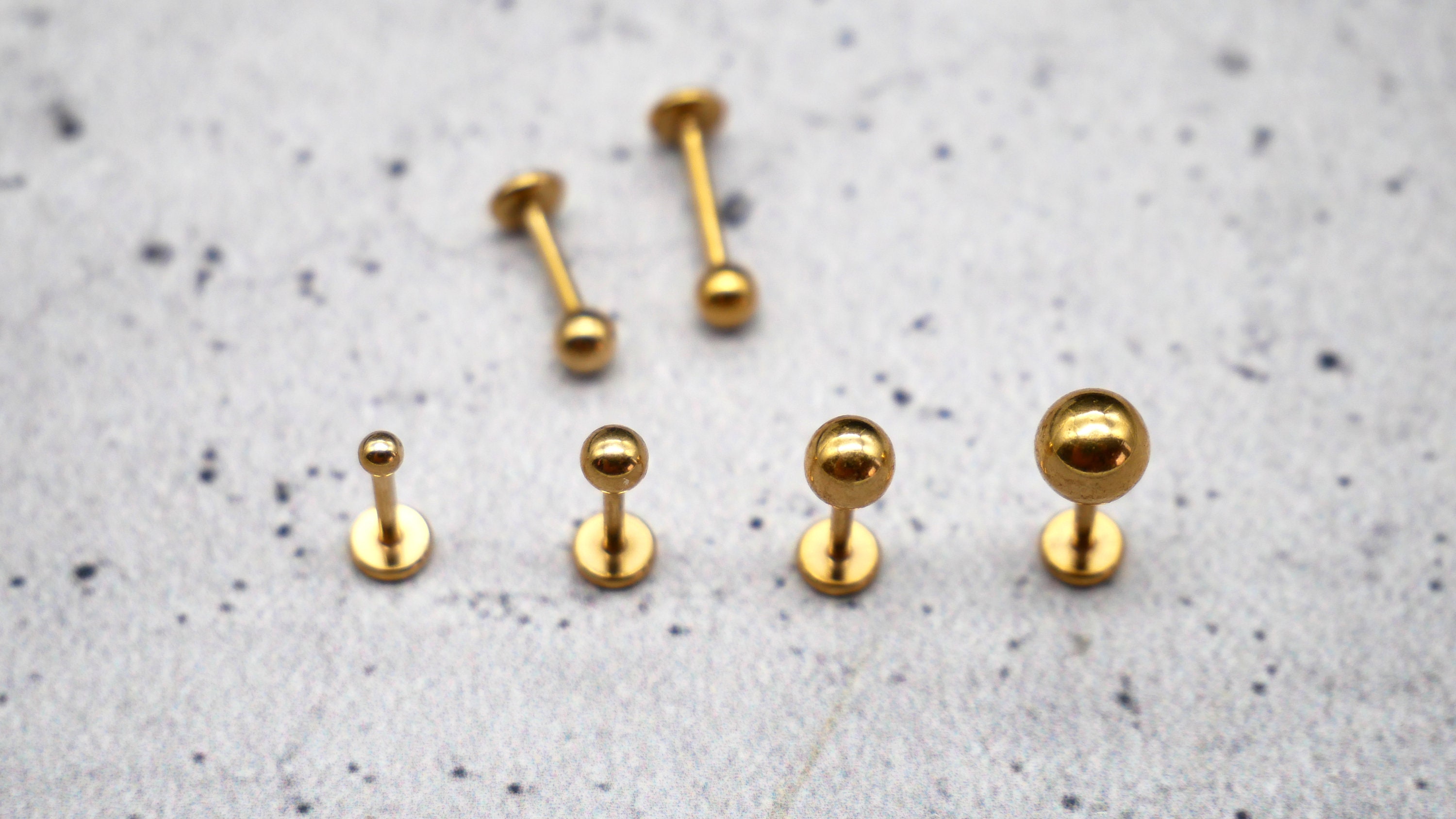 Gold Piercing/Labret/Medusa Surgical Steel - 1C/13
